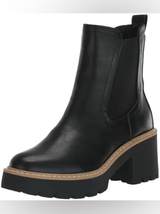 Dolce Vita Shoes - Dolce Vita Black Leather “Tobias” Chelsea Lug Boots— Size 7— EUC